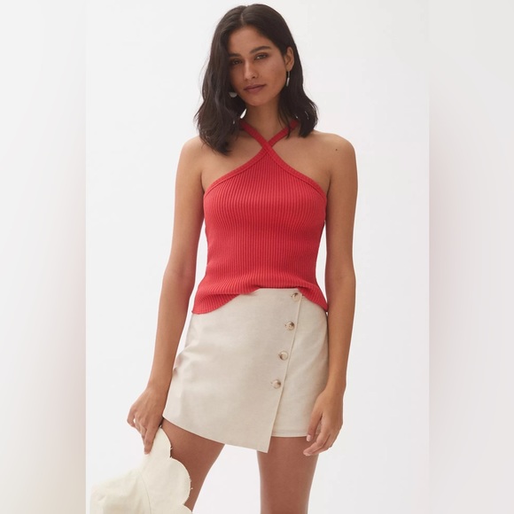 Anthropologie T.La Ribbed Halter Tank - Picture 3 of 14